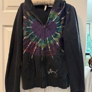 Billabong Black Tie-Dye Hoodie Vintage